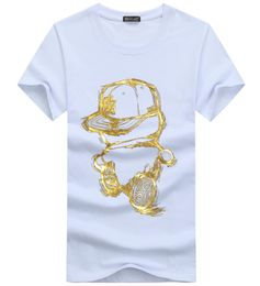 2019 Fashion Designer Brand PP drilling Skulls T Shirt Mens Clothing T Shirts For Men Tops Short Sleeve Tshirt166107282