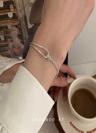 Beaded Strands Simple Design Knot Chain Bracelet for Women IG Style Handwear Women Designer Bracelet Accessories Whole L2210123017816
