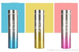 280ml skinny mini water bottle Slim bottle Double Wall Vacuum Insulated Stainless Steel tumbler Leak Proof Bottle Keep Cold8483725