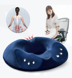 Memory Foam Chair Seat Cushion Comfort Car Orthopaedic Chair Cushion Office Breathable Soft Chair Pad Washable Cover 6 Colours DBC D7710032