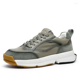 Casual Shoes Fashion Trend All-in-one Refreshing Thick Sole Absorbing Leather Breathable Athleisure Soft And Comfortable