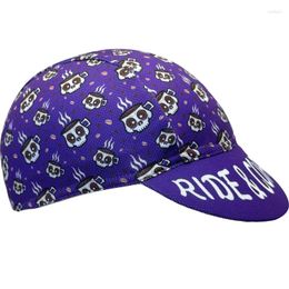 Cycling Caps Classical Purple Sweat Uptake Cap Woman Man