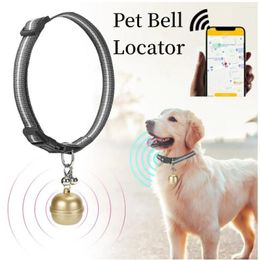 Dog Collars Mini Cat Pets GPS Positioning Locator Collar Bell IP67 Waterproof Tracker Anti-lost Device For Pet Dogs Cats Finder
