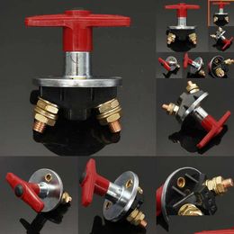 Diagnostic Tools 2024 12V 24V Red 2Key Cut Off Battery Main Kill Switch Vehicle Car Modify Isolator Disconnector Truck Boat Power Drop Otg4J