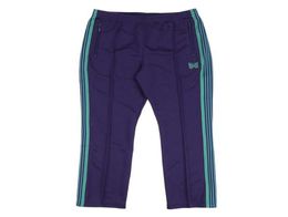 Men039s Pants Purple AWGE Needles Men 11 Quality Embroidered Butterfly Logo Women Track Classic Stripe Trousers3315460