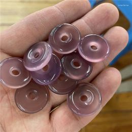 Pendant Necklaces Jewerly2cm Purple Chalcedony Safety Buckle Wholesale Emperor Agate Small Jade Accessories