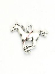 20pcs Antique Silver Plated Horse Charms Pendants for Bracelet Jewellery Making DIY Necklace Craft 17x27mm5152566