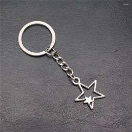 Keychains Jewellery For Woman Keyrings Findings Stars Moon Gift Ring Size 28mm