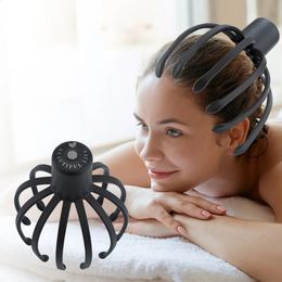 Electric Octopus Claw Scalp Massager Stress Relief Therapeutic Head Scratcher Stress Relief and Hair Stimulation Massage 240422