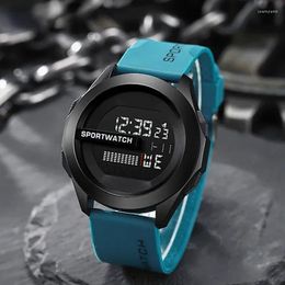 Wristwatches Sport Watch For Man Digital Wristwatch Stopwatch Luminous Date Week Waterproof Men's Military Clock Electronic Relogio