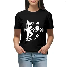 Women's Polos 2 Tone Records Ska T-shirt Graphics Tops Women T Shirt