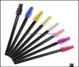 Makeup Brushes Makeup Brushes 50 Pcs Disposable Eyelash Brush Short Mini Comb Extension Eyebrow Eye Lashes Cosmetic Tool Drop Deli2766597