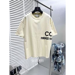 Summer New Product Men's Round Neck Pullover Short Sleeve Pure Cotton T-shirt Women's Half Sleeve Loose Couple designer t shirt shirts polo shirt mens designer S-XL