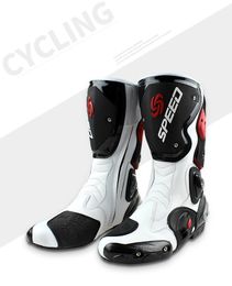 Professional New Winter Mountain Bike Shoes Riding Motorcycle Leather Waterproof Race Boots 001