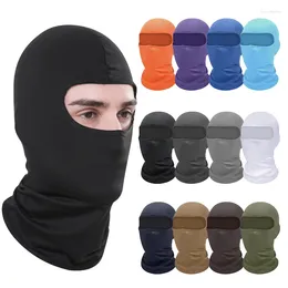 Berets Summer Breathable Cycling Cap Anti-UV Balaclava Men Full Face Mask Bicycle Motorcycle Running Cooling Sport Gear