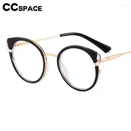 Sunglasses Frames 57345 Trend Cat Eye Anti Blue Light Glasses Women Fashion Tr90 Optical Spectacles Spring Hinge Prescription Eyeglass