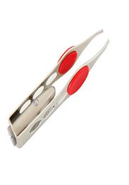 Stainless Steel LED Eyebrow Clip with Light Eyebrow Tweezers Beauty Tools Popular6334813