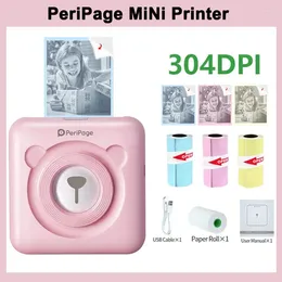 304dpi PeriPage A6 Portable Mini Thermal Label Po Pocket Printer Self-adhesive Labels For Mobile