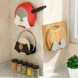 Kitchen Storage Lid Rack Accessories Shelf Convenient Does Not Occupy Land Wholesale Firm No Punching Tool Easy To Clean