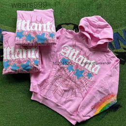 Mens and Womens Hoodies Sweatshirts Sweatpants Fashion Brand 55555 Atlanta Pink High Quality Young Thug Web Star Letter Pullover XNBE