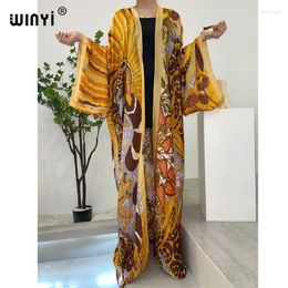 Africa Fashion Bikini Sweet Lady Party Cardigan Stitch Sexy Boho Leopard Print Holiday Long Sleeve KIMONO