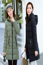 Women039s Down Parkas Women Winter Bubble Coats Long Padded Clothes Solid Colour Black Jacket Puffer Warm Thick Parkas14301903