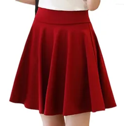 Skirts Mini Shorts Womens Summer A Line High Waist Red Skirt Female Korean Fashion Kawaii