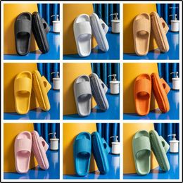 Slippers 2024 Women Thick Platform Cloud Summer Beach Soft Sole Slide Sandals Men Ladies Indoor Bathroom Anti-slip Home