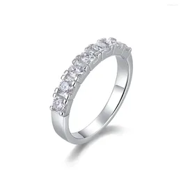 Cluster Rings Na Wholesale Bulk Jewellery 925 Sterling Silver GRA Certification VVS Moissanite Women Ring Engagement Wedding Finger