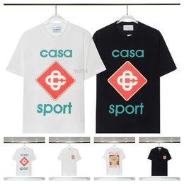 Mens Tshirts Casa Fashion Blanca Mens t Shirts Green Summer Womens Designers Tshirts Loose Oversized Tees Play Brands Tops Casual Shirt Luxurys Clothings Shorts Sle