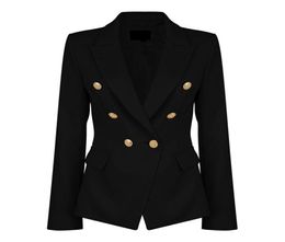 Ladies Black Blazers Feminino Formal Jacket Women Short Slim White Jackets Female LongSleeve Business Suit WS2509C8679873
