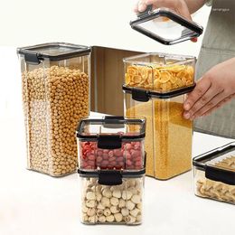 Storage Bottles 1PC Airtight Food Containers Set WithLids Candy Jars With Lids Plastic Dry FoodCanisters For Kitchen Pantry Organizati