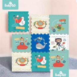 Baby Rugs Playmats Babygo Cling Pad Thickened 2Cm Tasteless Xpe Foam 6Pcs Play Mat Kids Living Room Cartoon Non-Slip Game Toys 210402 Otpc6