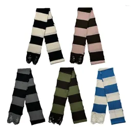 Scarves Lady Distressed Scarve Narrow Girl Stripe Knitted Fashion