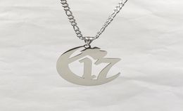 ICP Large Chapter 17 Ouija Macc Juggalo Pendant Charms Stainless Steel NK Curb Chain Necklace 4mm 1832 Inch Silver6986335