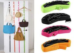Hooks Rails Over Door Straps Hanger 8 Adjustable Hat Bag Clothes Coat Rack Organizer9323903