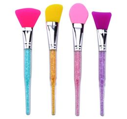 1Pc Silicone Rhinestone Makeup Brushes DIY Mask Brush Facial Eye Make Up Cream Blending Foundation Concealer Face Cosmetic Tool6307163