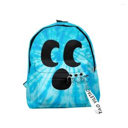 Backpack Diamond Craftee Face Tie Dye Teenager Boys Girls Oxford Casual Fashion Streetwear Kids Laptop Bags