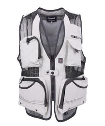 Whole New Arrival Men039s Multi Pocket vest pography vestcameraman reporter mesh vest Large size XL5XL5893793