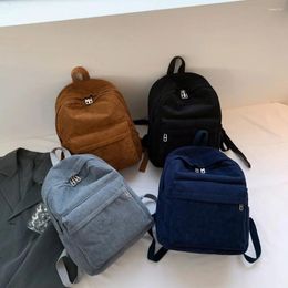 School Bags Corduroy Women Backpack Shoulder Bag Vintage Korean For Girls Large Capacity Fashion Travel Mochila