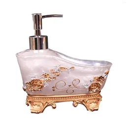 Storage Bottles Liquid Soap Dispenser Hand Wash Container Resin 3pcs Lotion Luxury Floral European Style Pump Bottle