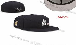 2023 Men039s Baseball Full Closed Caps Summer Royal Blue Letter Bone Men Women Black Color All 32 Teams Casual Sport Flat Fitte9395768