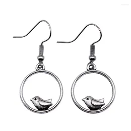 Dangle Earrings 1pair Bird For Women 2024 Trending Accessories Jewellery Wholesale Hook Size 18x19mm