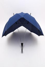 Umbrellas Fashion Persoonlijkheid Mannelijke Paraplu Vrouwen Creatieve Dubbele Liefhebbers Pole Top Een Stuk9917777