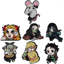 Brooches Anime Characters Enamel Pins Cool Woman Men Backpack Bags Badge Fashion Lapel Jewellery Kids Friends Birthday Gifts