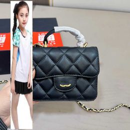 Kids Bags Luxury Brand CC Bag Womens Designer Black Top Handle Tiny Lipstick Vanity Bags Classic mini Flap Quilted Purse SNAP Gold Metal Hardware Matelasse Chain Cros