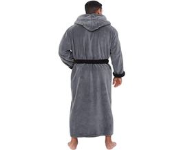 WOMAIL Mens Solid Winter Lengthened Bathrobe Plush Shawl Home Clothes Long Sleeved Robe Coat Soft Handfeel Pyjama Bathrobe CX200815974176