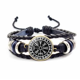 11colors science fiction fantasy viking movie film Glass Cabochon Multilayer Leather Bracelets High Quality Bangles