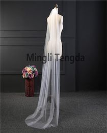 2018 Elegant Wedding Veil 200cm150cm One Layer Ivory White Colour Soft Bridal Veils With Comb Bride Wedding Accessories2792256