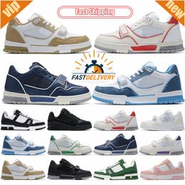 Designer Sneaker Trainer Casual Shoes White women Sneakers luxury fashion trainer sportsman spring Athletic unisex top quality summer blue yellow Classic